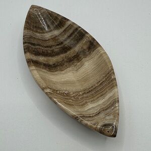 Eye Shaped Chocolate Mexican Onyx Dish